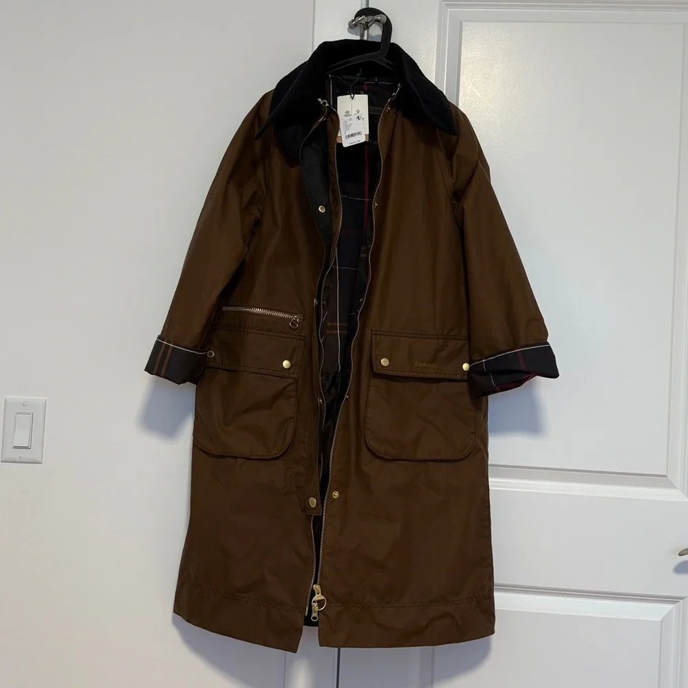 Barbour Tan townfield Waxed Jacket - Picture 9 of 13